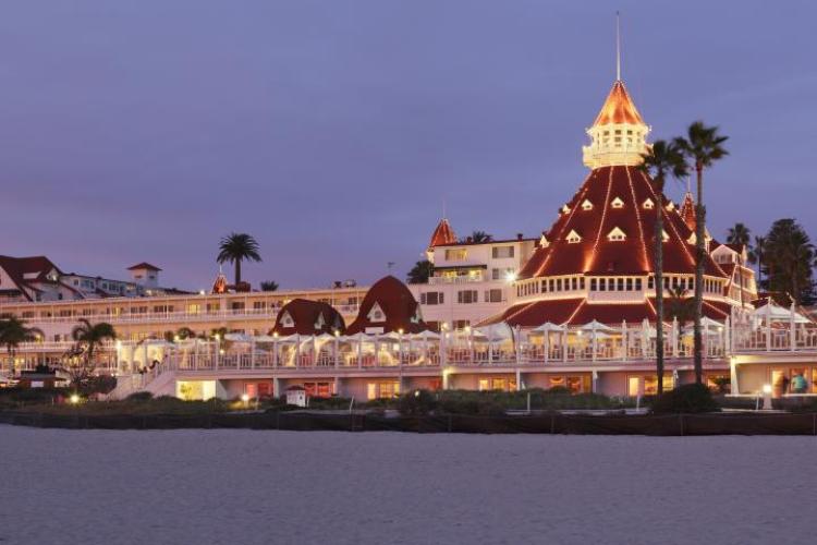 The Coronado Hotel Del at Dusk  