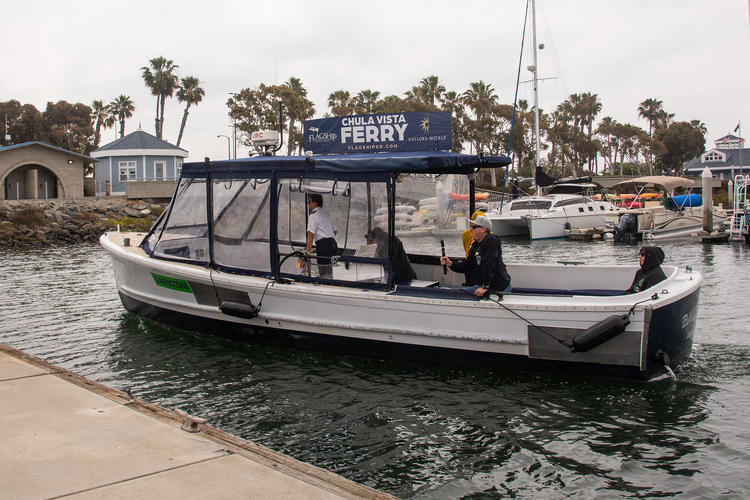 Chula Vista–Downtown Ferry approaching the Chula Vista Landing
