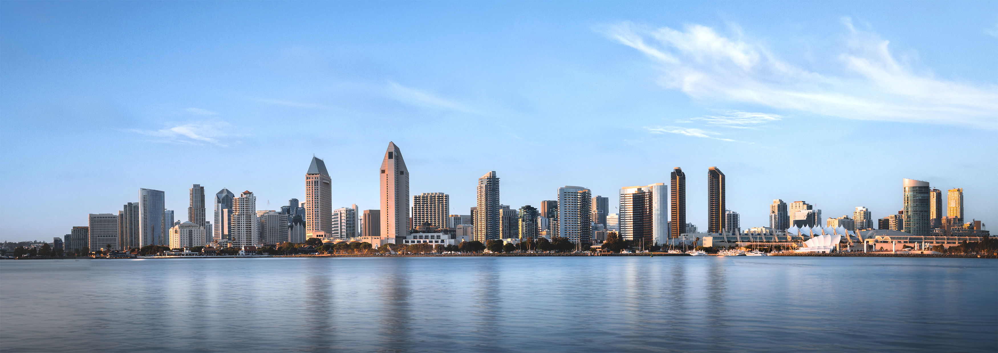 San Diego Waterfront from waterfront viewpoint