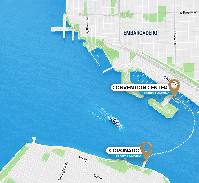 Flagship Ferry - Convention Center/Coronado Routes